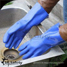 SRSAFETY lange Manschette blau PVC Fischerei Arbeit gove